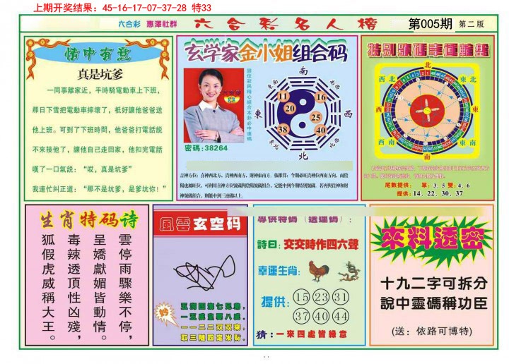 2025005期名人榜B