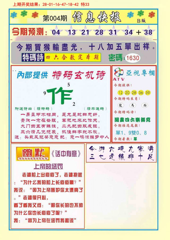 2025004期信息快报B