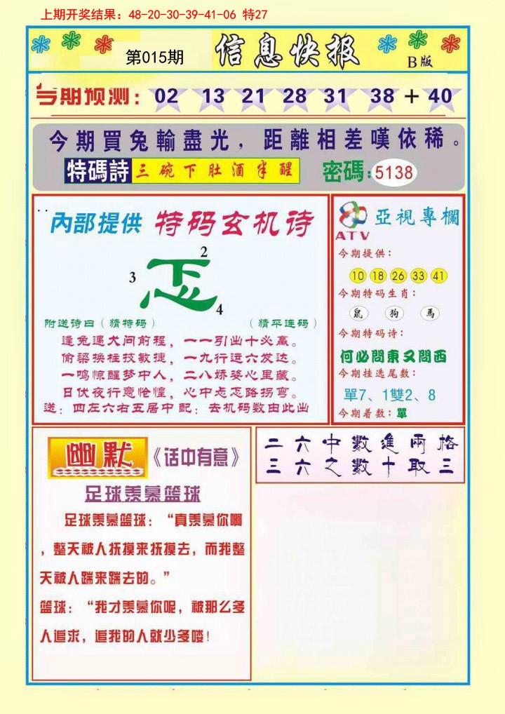 2025015期信息快报B