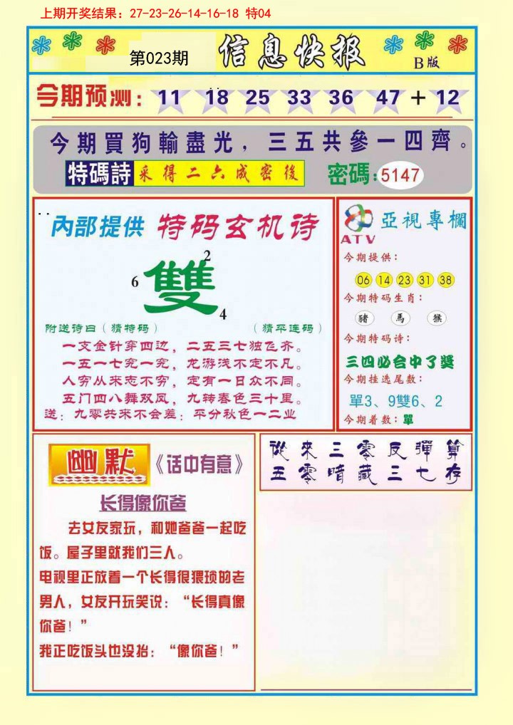 2025023期信息快报B