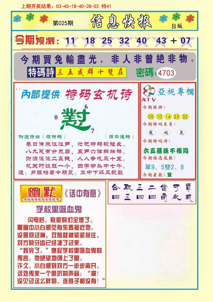 2025025期信息快报B