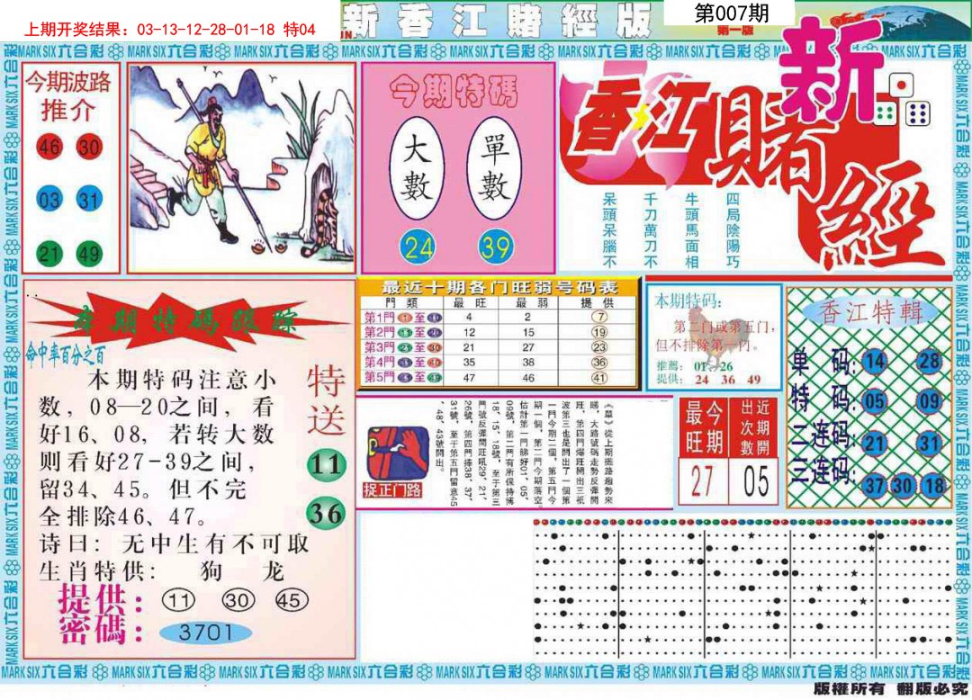 2025007期新香江赌经A