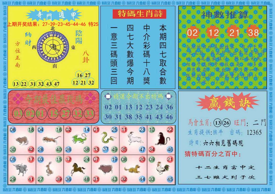 2025031期黄大仙灵码B