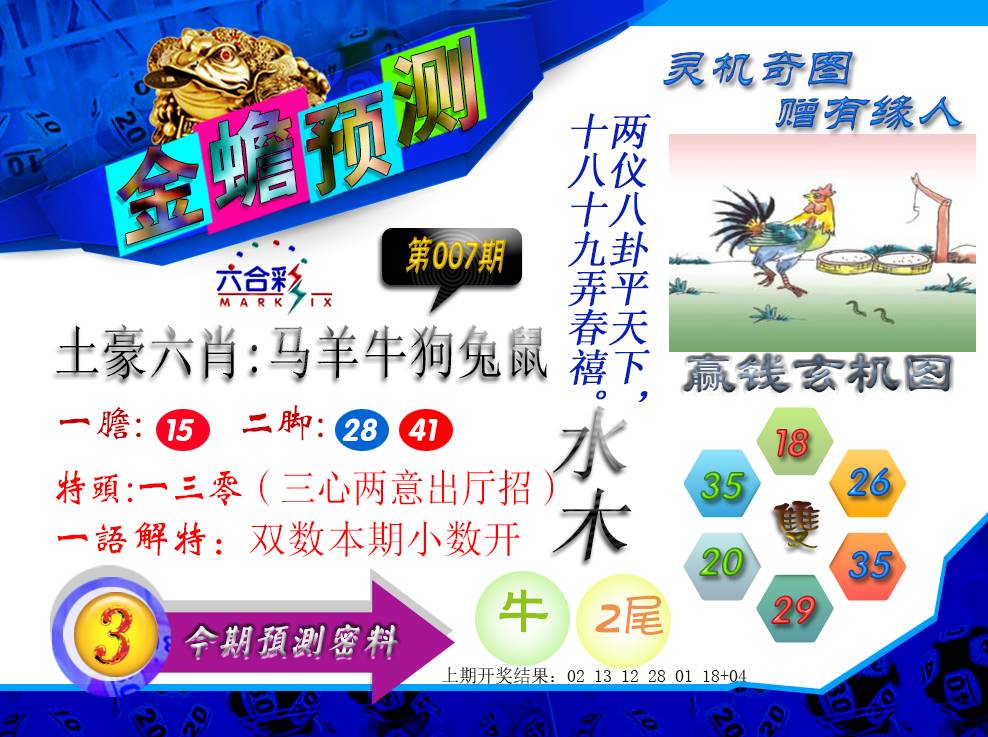 2025007期金蟾预测