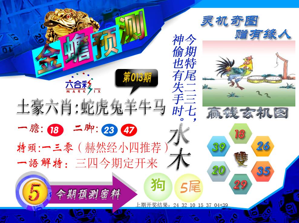 2025013期金蟾预测