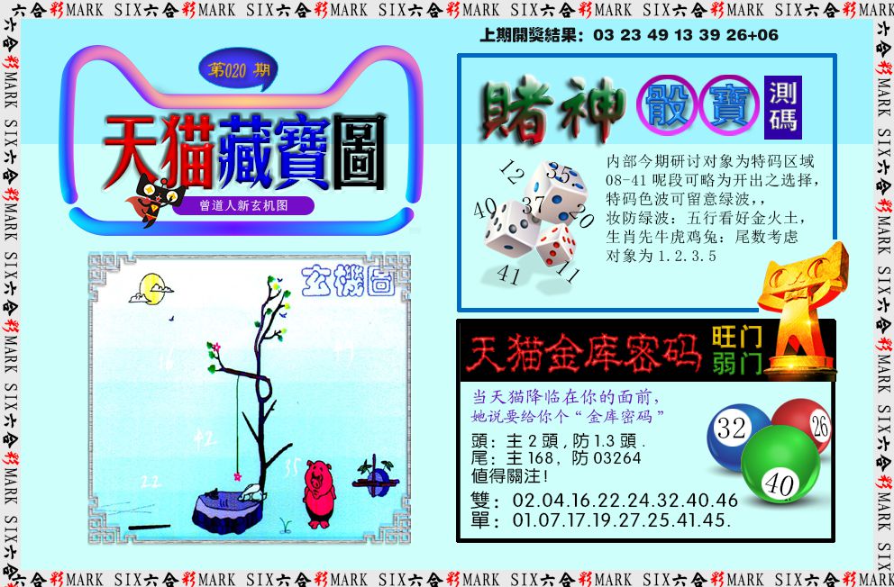 2025020期天猫藏宝图