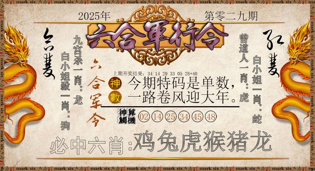 2025029期六合军行令