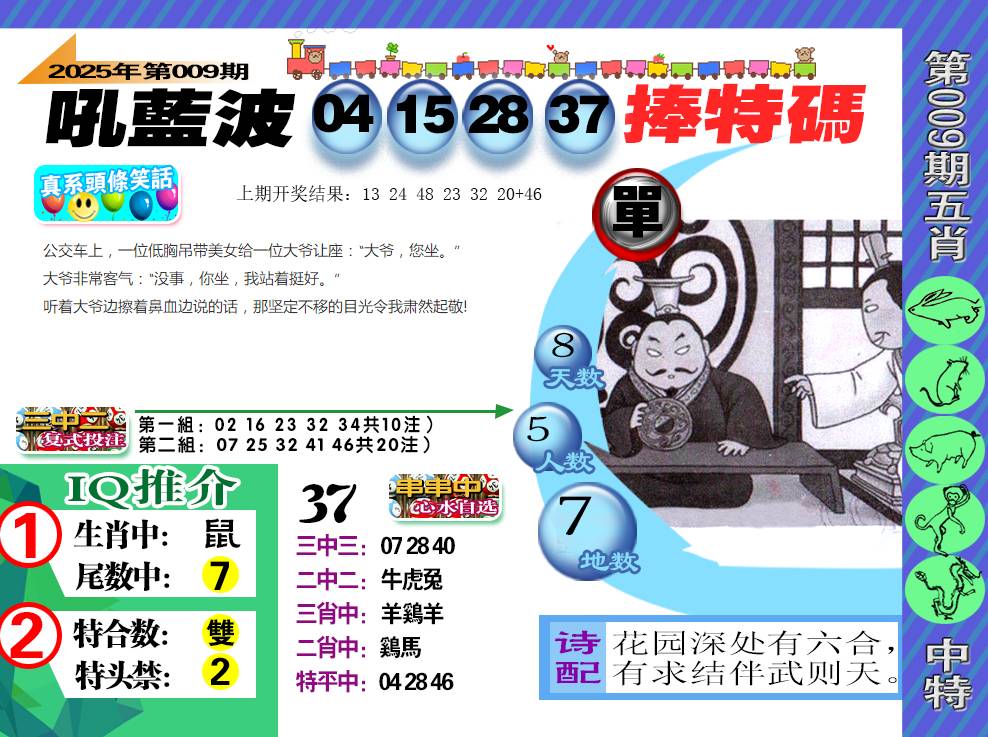 2025009期新特报