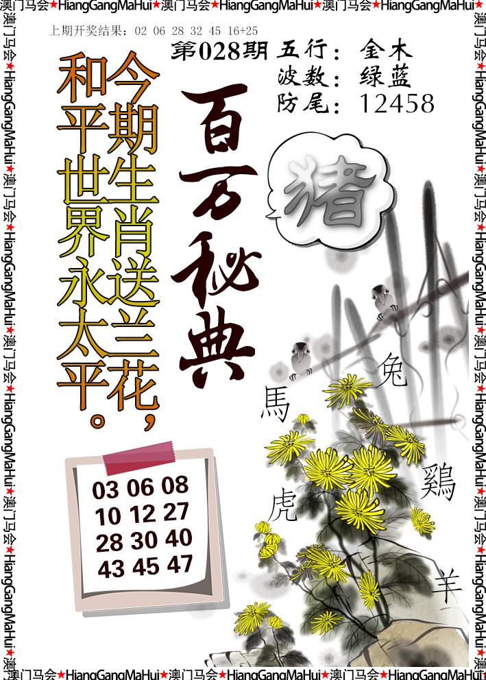 2025028期百万秘典