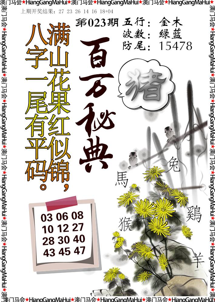2025023期百万秘典