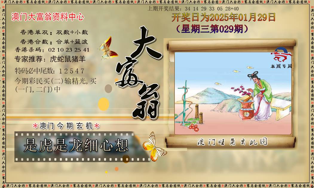 2025029期新大富翁