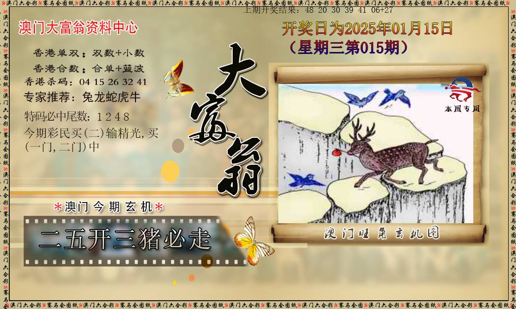 2025015期新大富翁