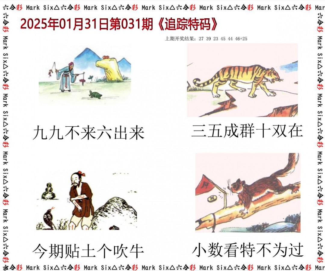 2025031期追踪特码