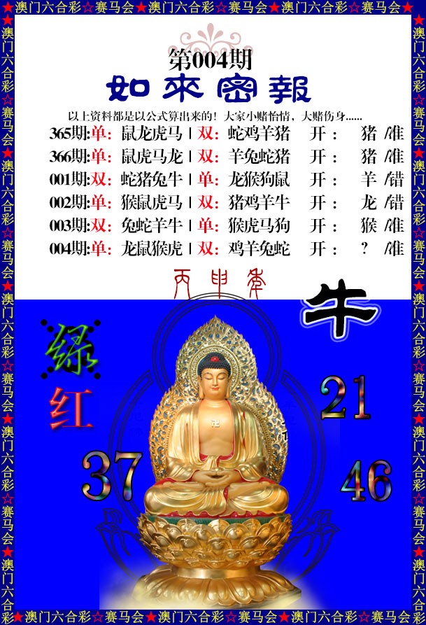 2025004期如来秘报