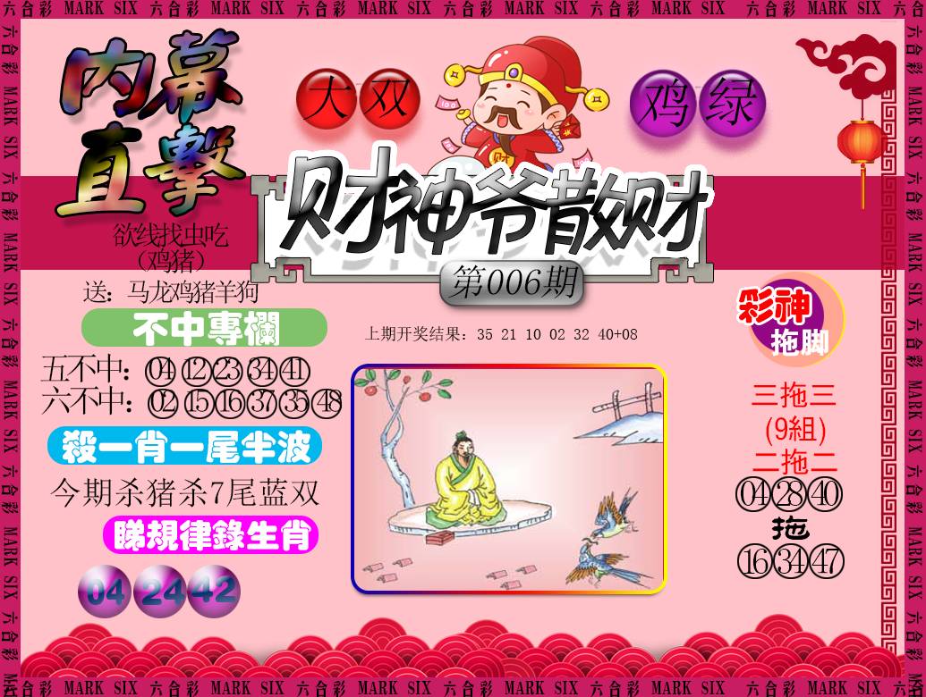 2025006期财神爷散财