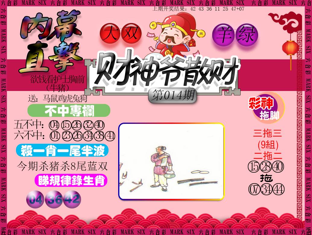 2025014期财神爷散财