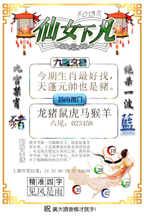 2025013期仙女下凡
