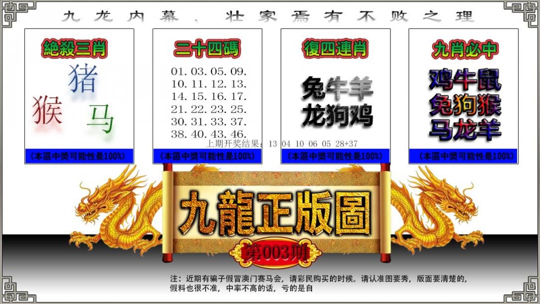 2025003期九龙正版图