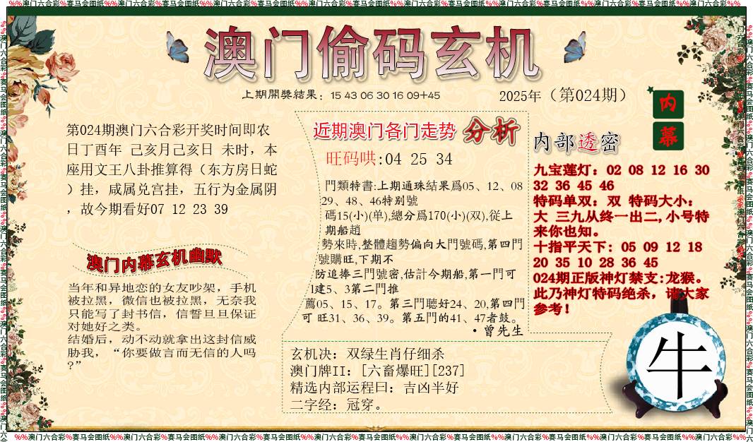 2025024期偷码玄机