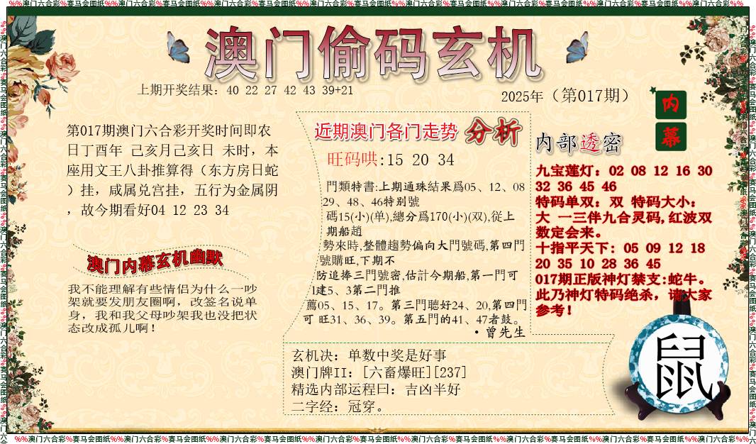 2025017期偷码玄机