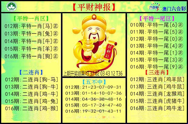 2025016期平财神