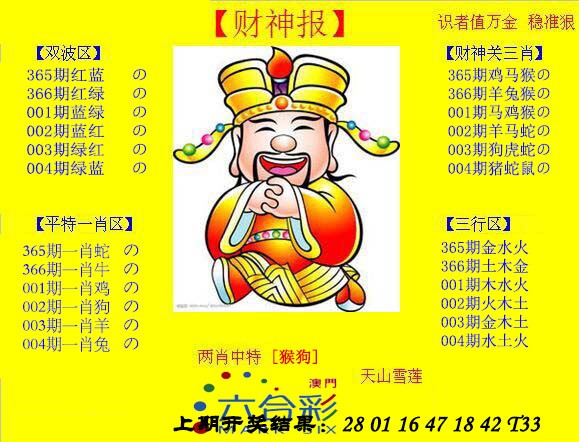 2025004期黄财神