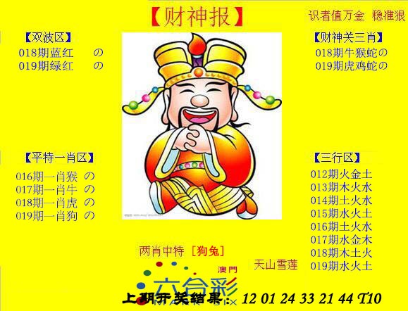 2025019期黄财神