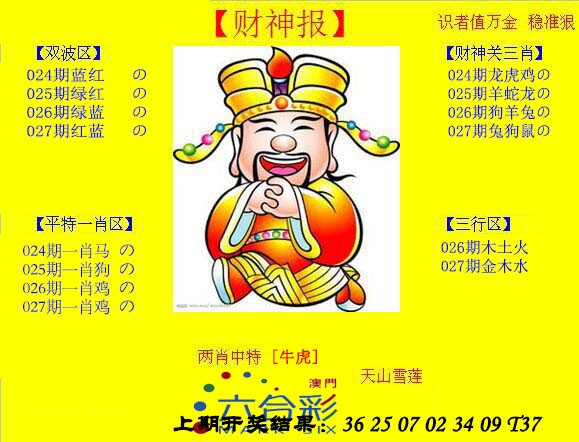 2025027期黄财神