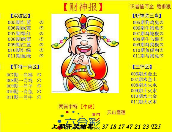 2025011期黄财神