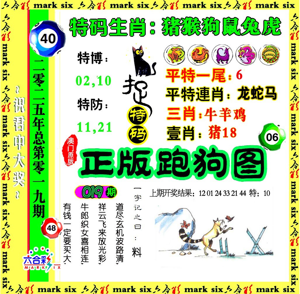 2025019期正版跑狗图