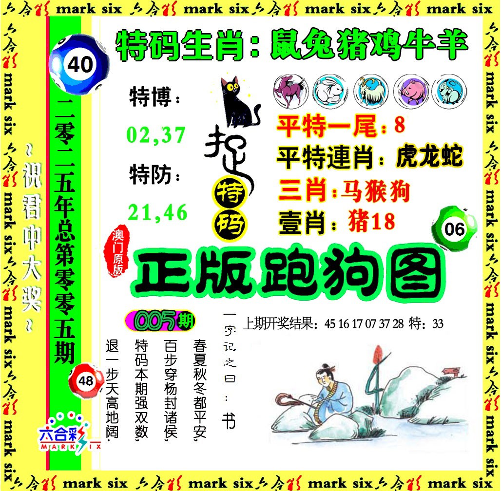2025005期正版跑狗图