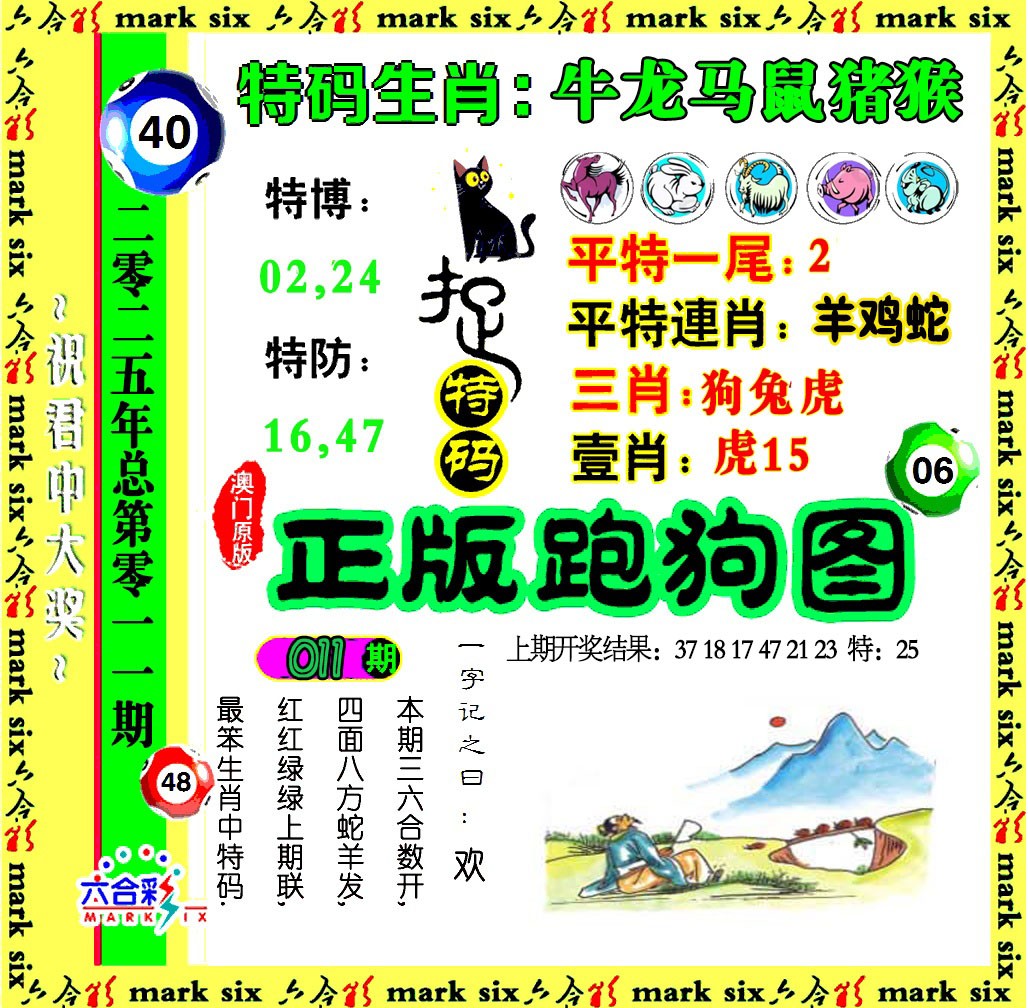 2025011期正版跑狗图