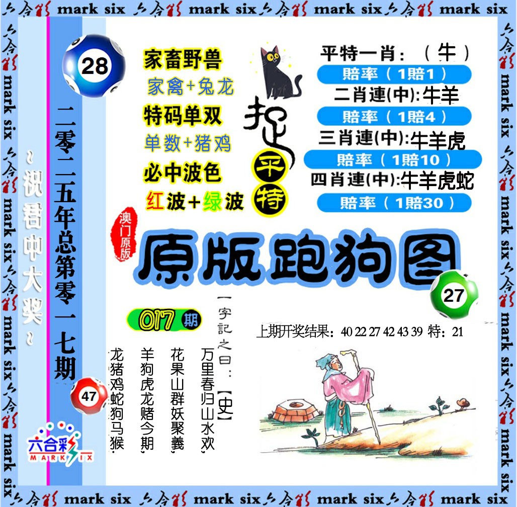 2025017期原版跑狗图