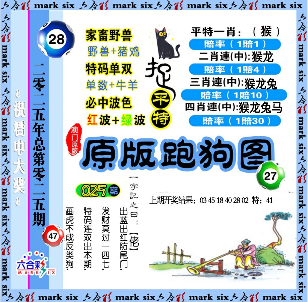 2025025期原版跑狗图