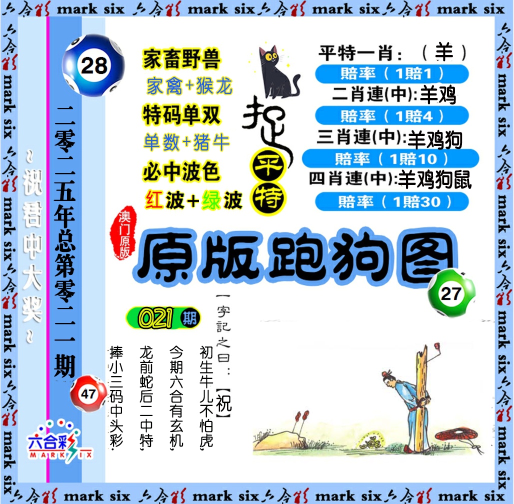 2025021期原版跑狗图