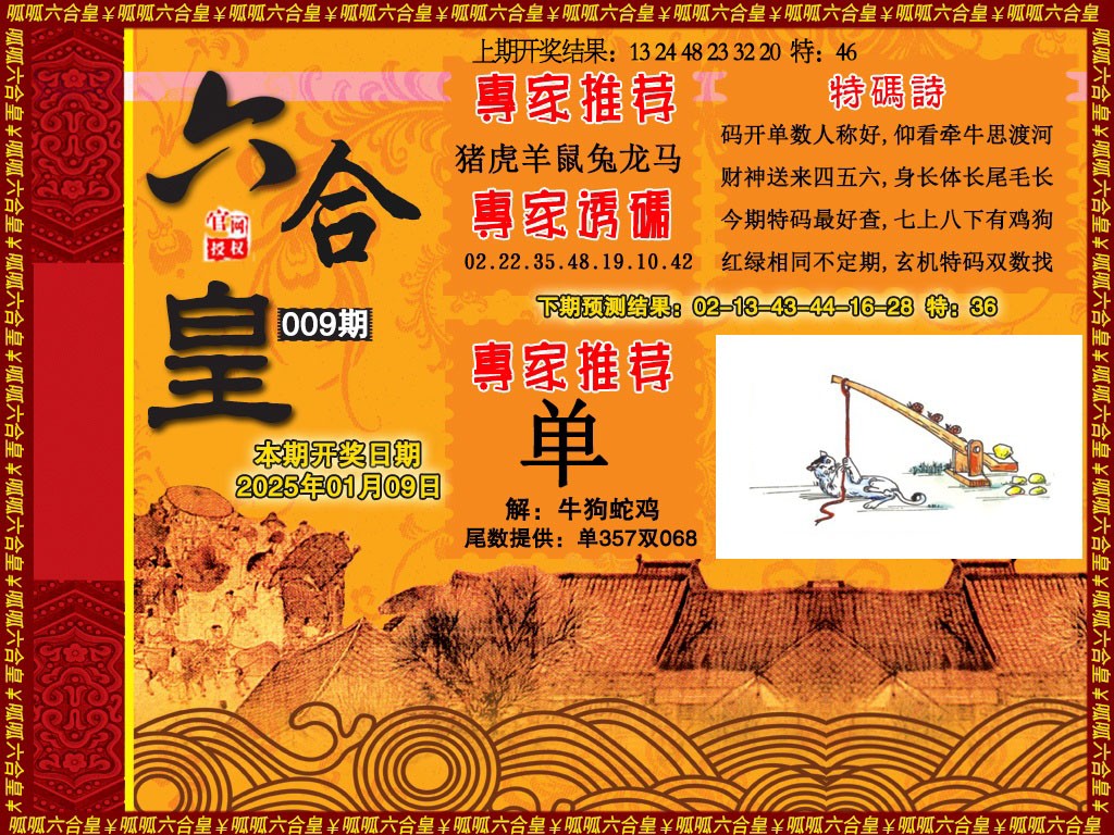 2025009期六合皇1