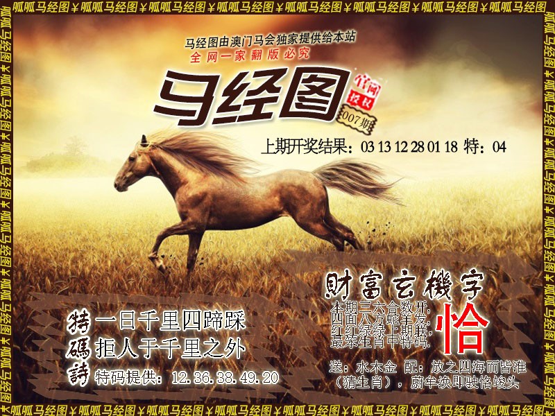 2025007期马经10