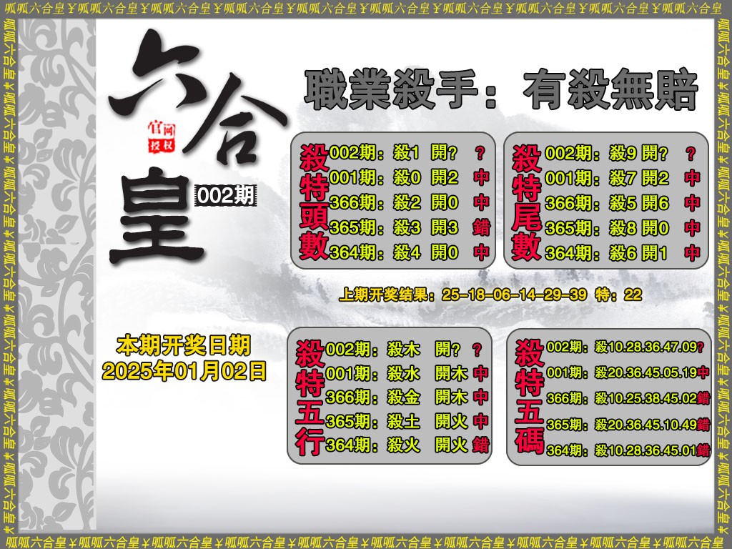 2025002期六合皇2
