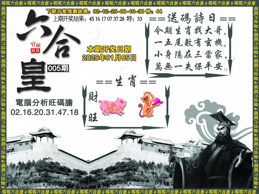2025005期六合皇3
