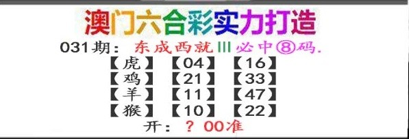 2025031期东成西就