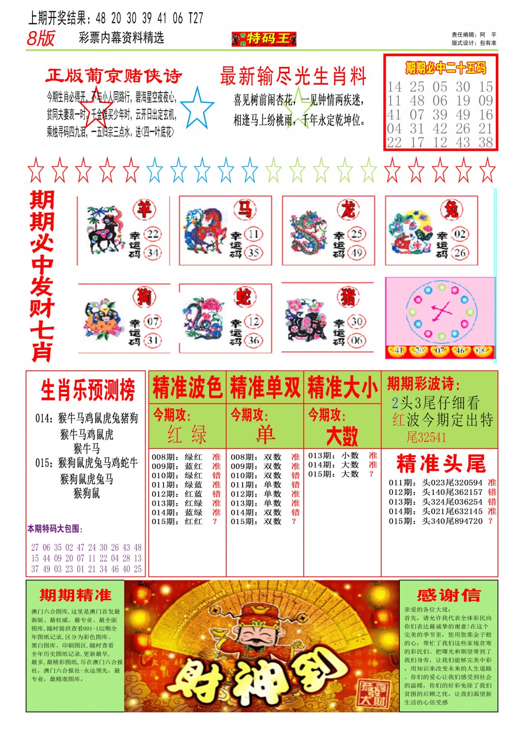 2025015期特码王B