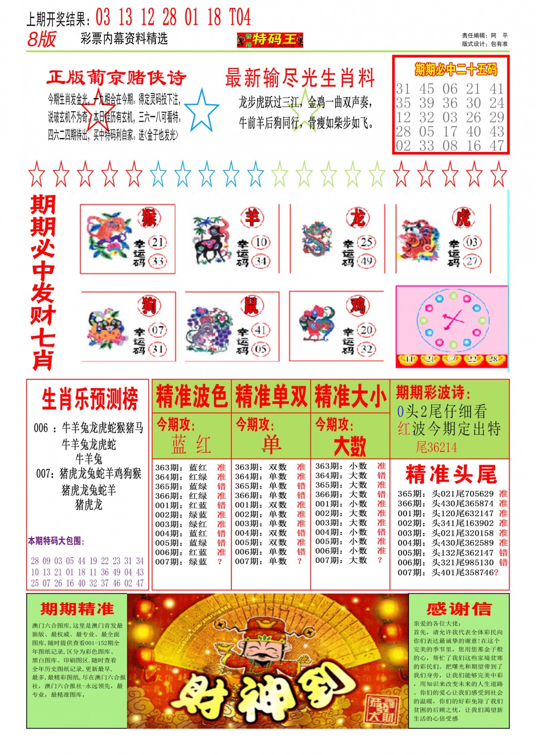 2025007期特码王B