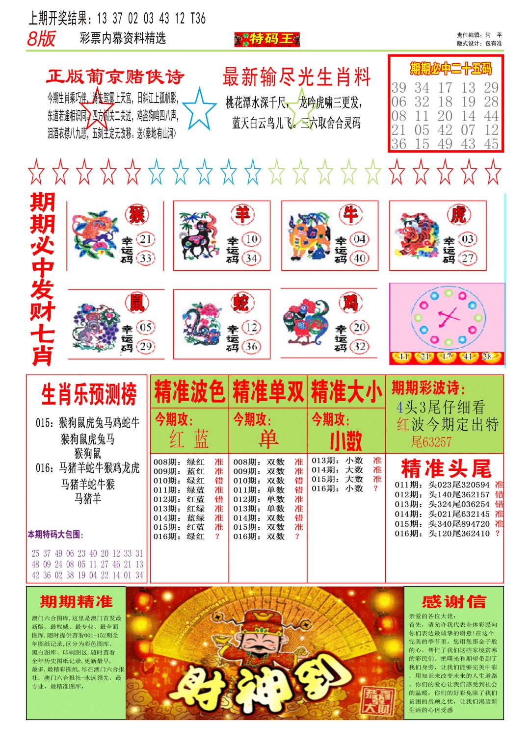 2025016期特码王B