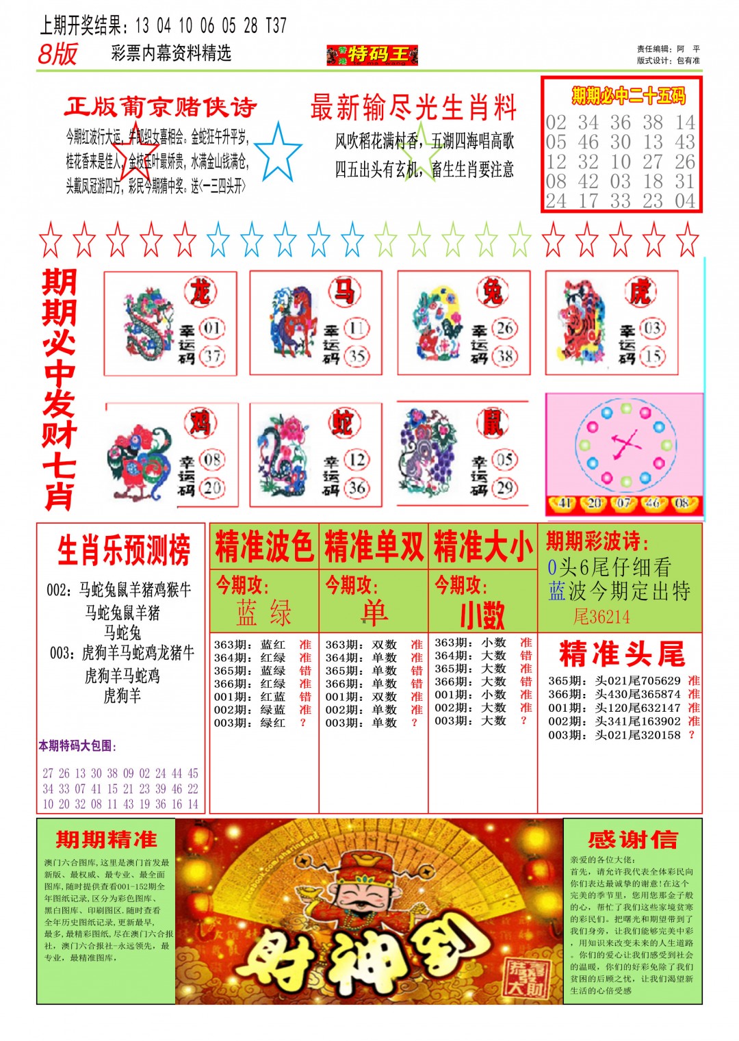 2025003期特码王B