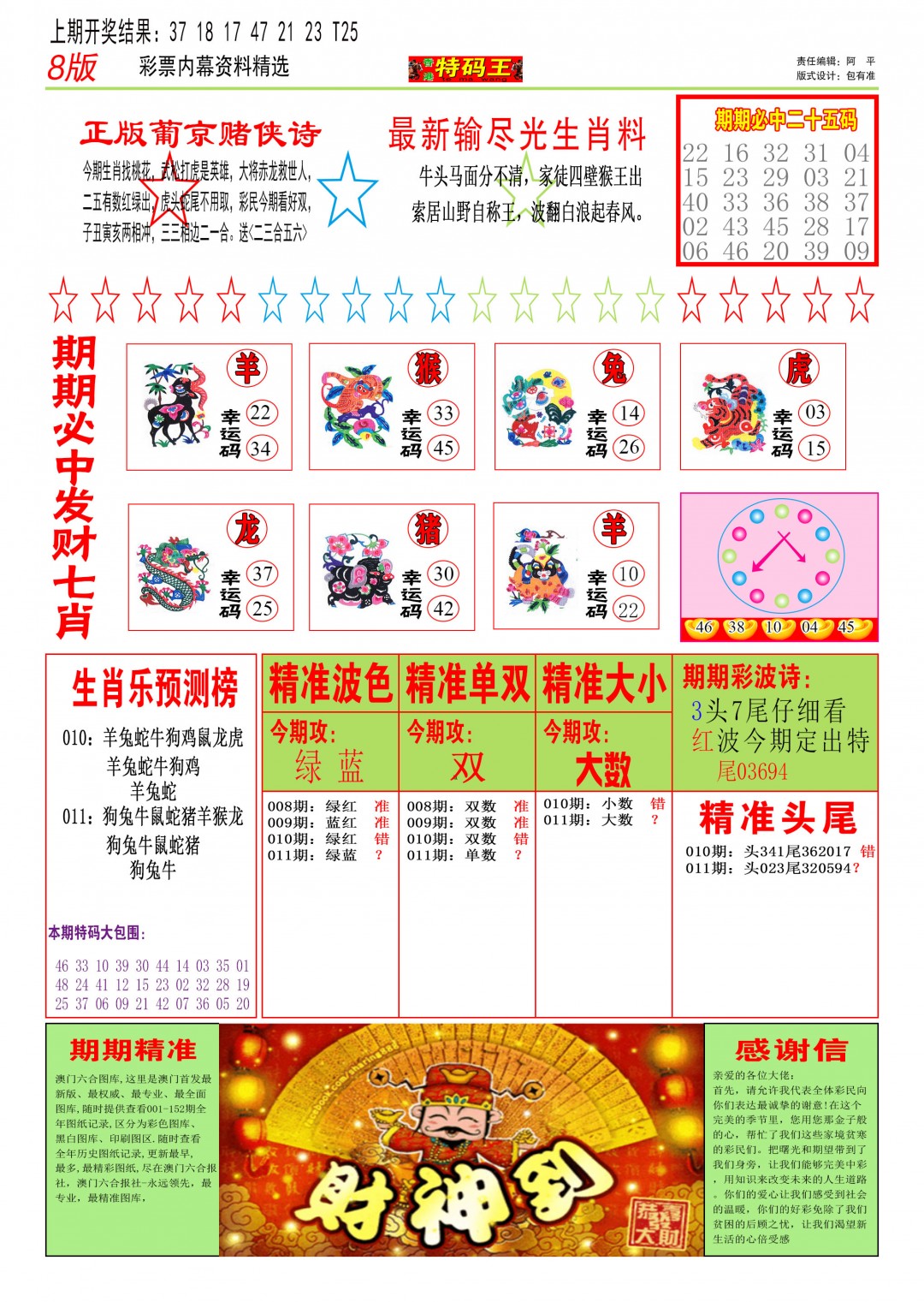 2025011期特码王B