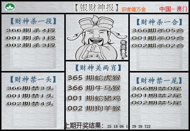 2025002期银财神