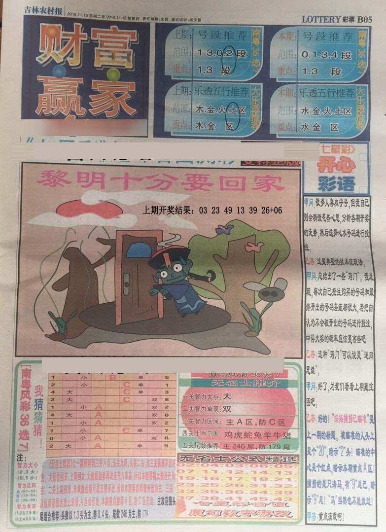 2025020期七星彩图(高清)