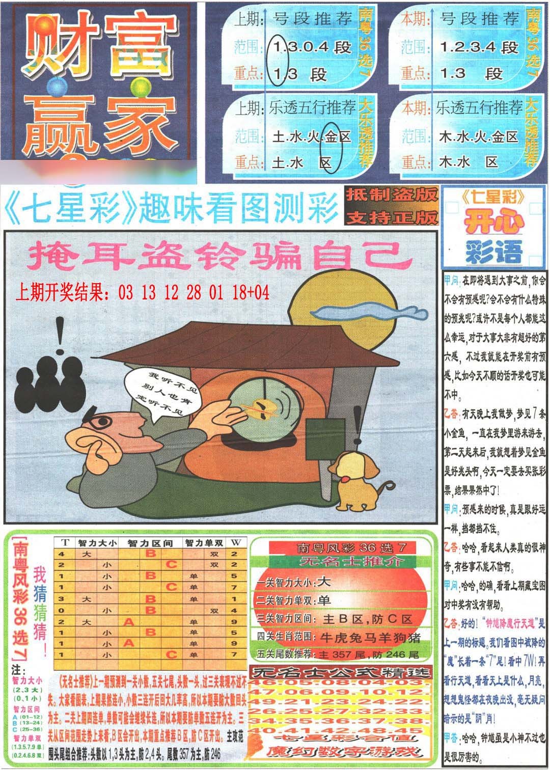 2025007期财富赢家（七星彩）