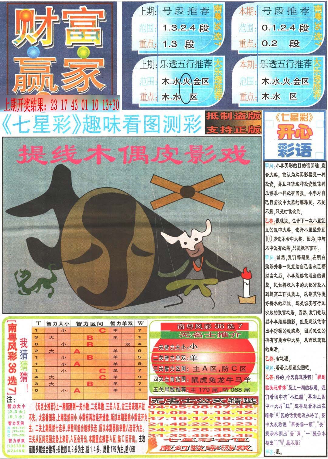 2025010期财富赢家（七星彩）