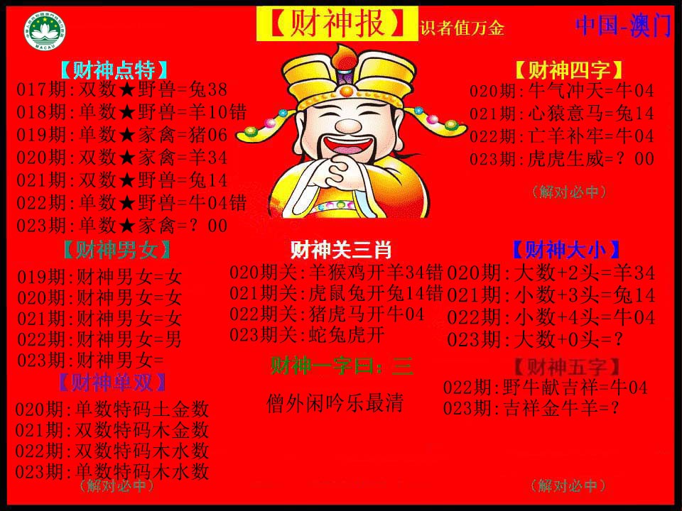 2025023期红财神